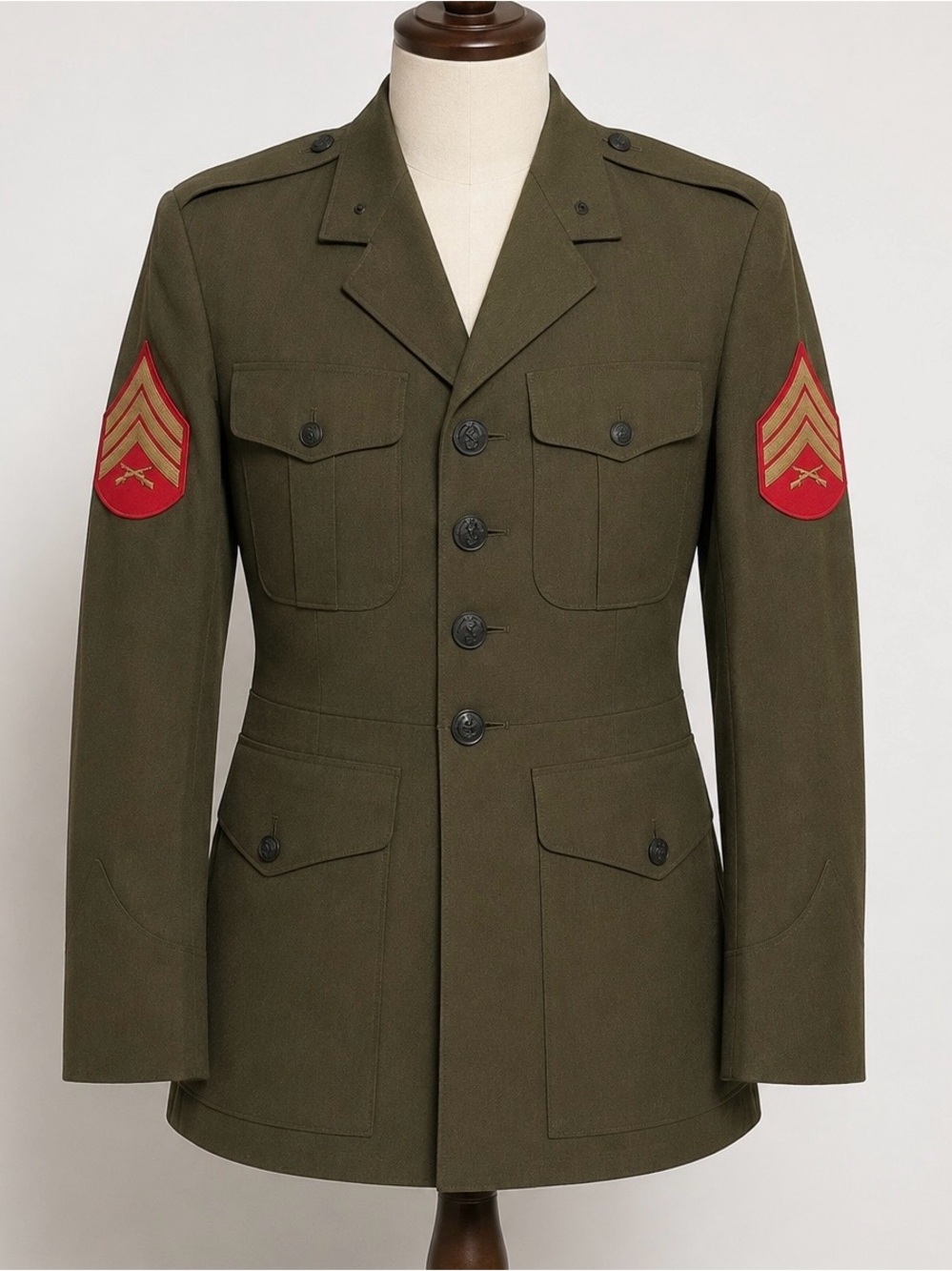 USMC Marine Corps Service Alpha Dress Uniform Blouse Jacket 36R DSCP Corporal 36